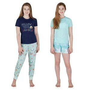 NEW Eddie Bauer Girls 4-Piece Pajama / Pyjama / Pj Set